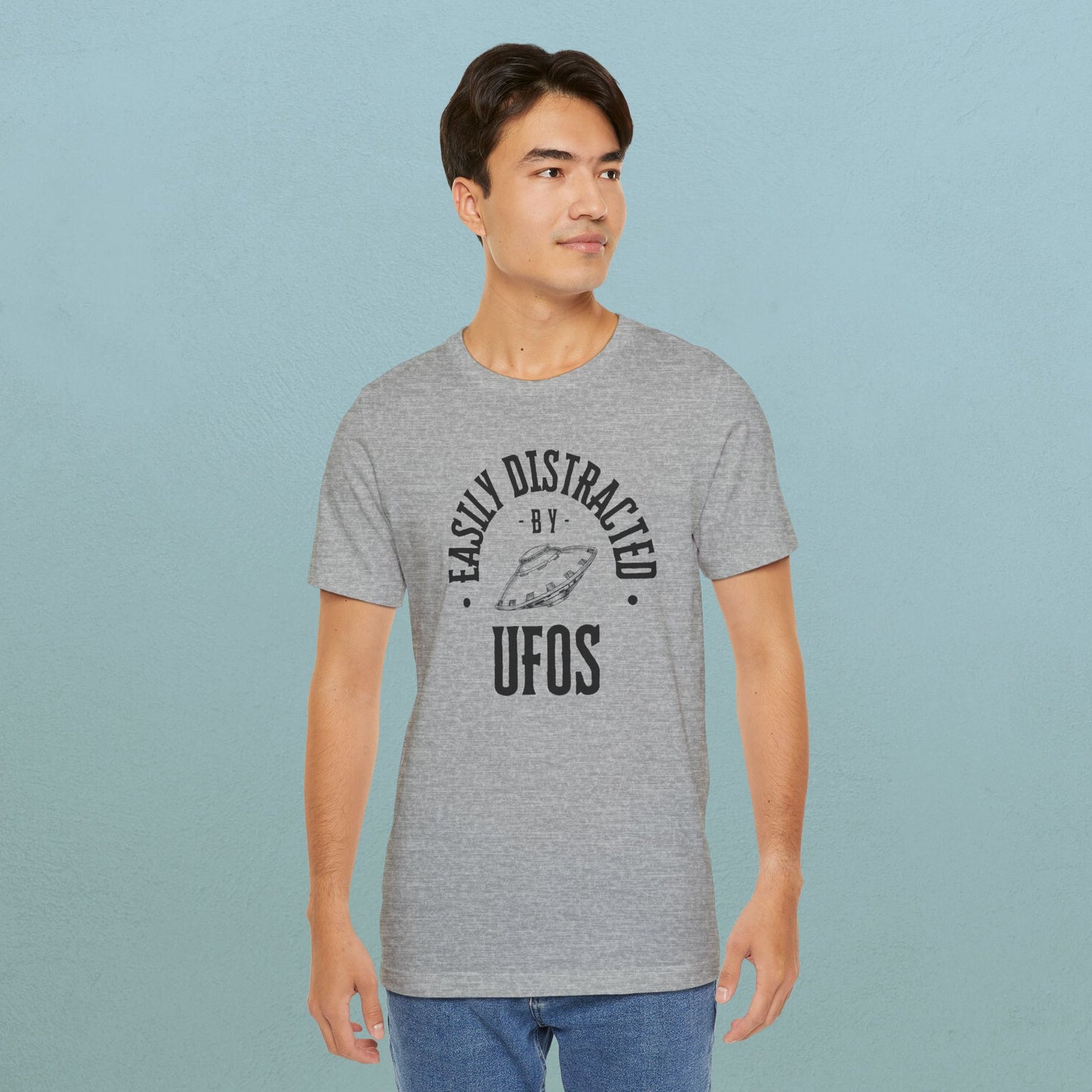 Easily Distracted by UFOs - Unisex Jersey T-Shirt
