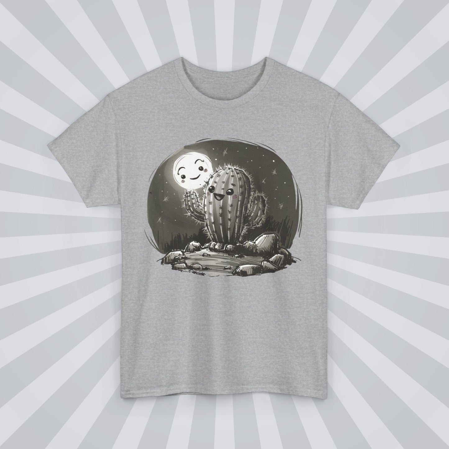 Cute Cartoon Cactus 2 - Unisex Cactus T-Shirt