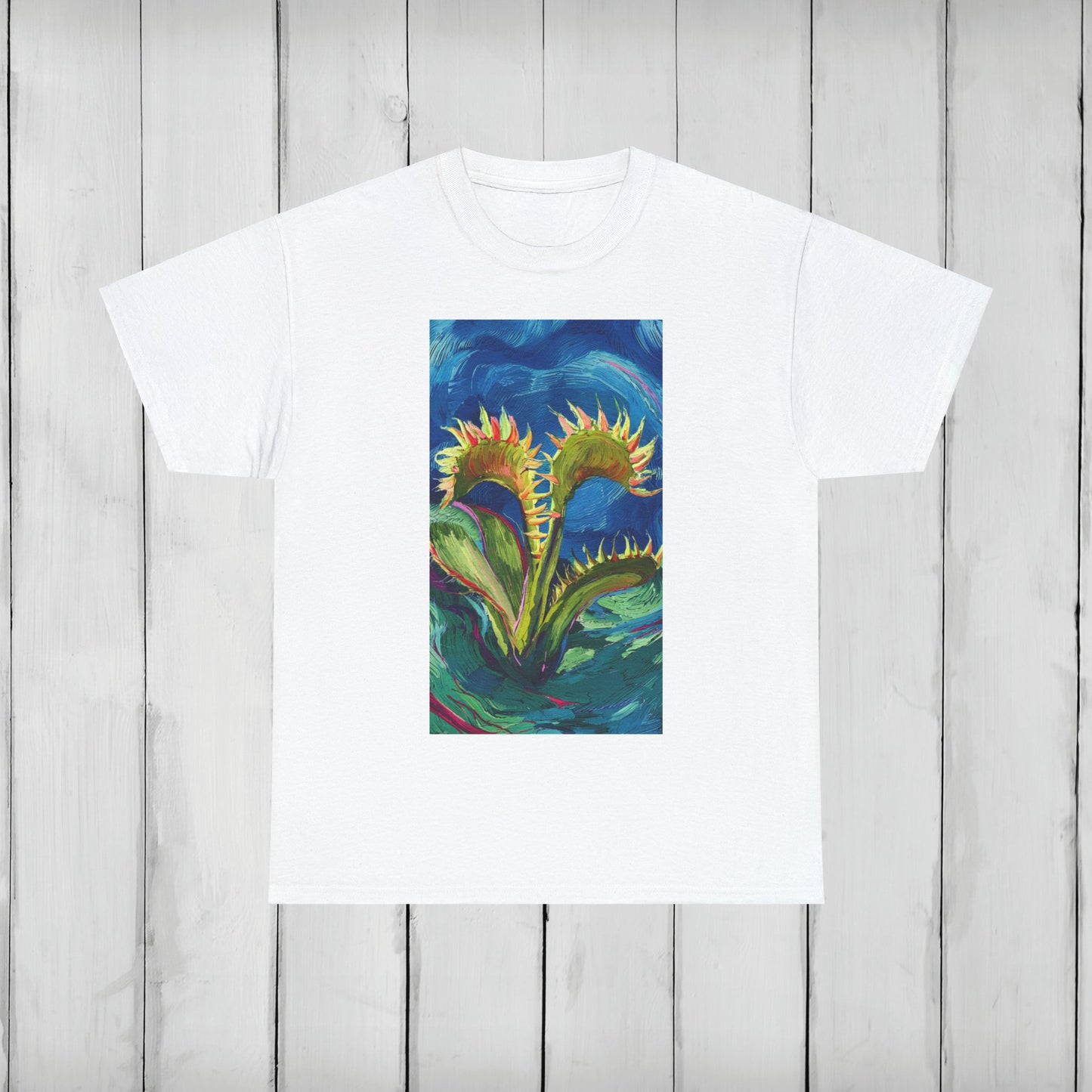 Van Gogh Flytrap 2 - Unisex Carnivorous Plant T-Shirt