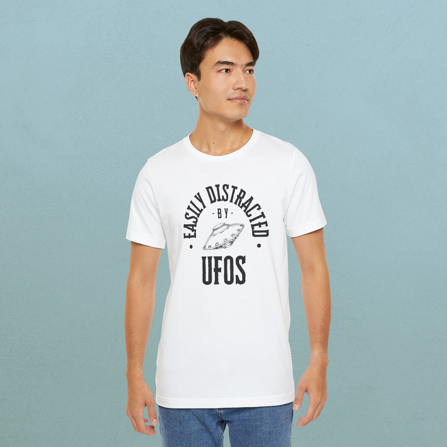 Easily Distracted by UFOs - Unisex Jersey T-Shirt