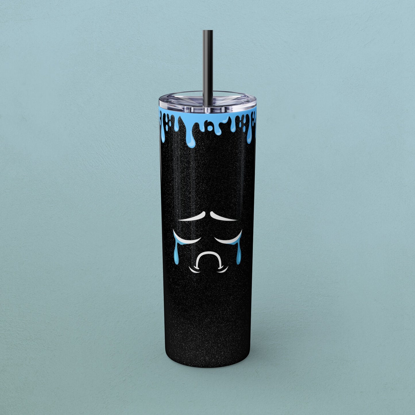 Tears of my enemies, Skinny Tumbler with Straw, 20oz