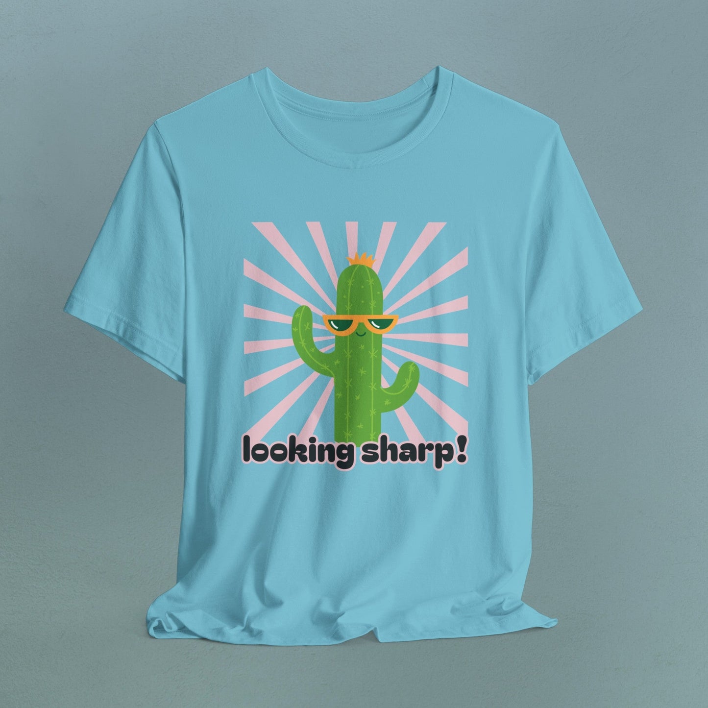 Looking Sharp! Cactus with sunglasses - Unisex Jersey T-Shirt