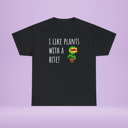 I like plants with a bite 2 - Unisex Carnivorous Plant T-Shirt