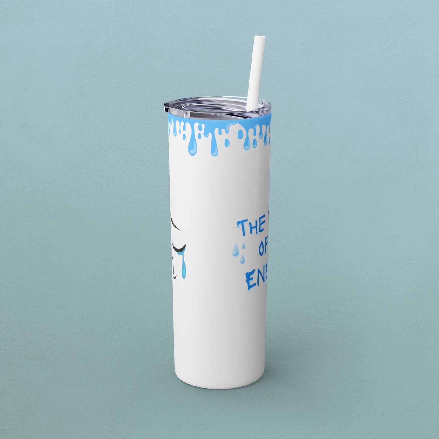 Tears of my enemies, Skinny Tumbler with Straw, 20oz