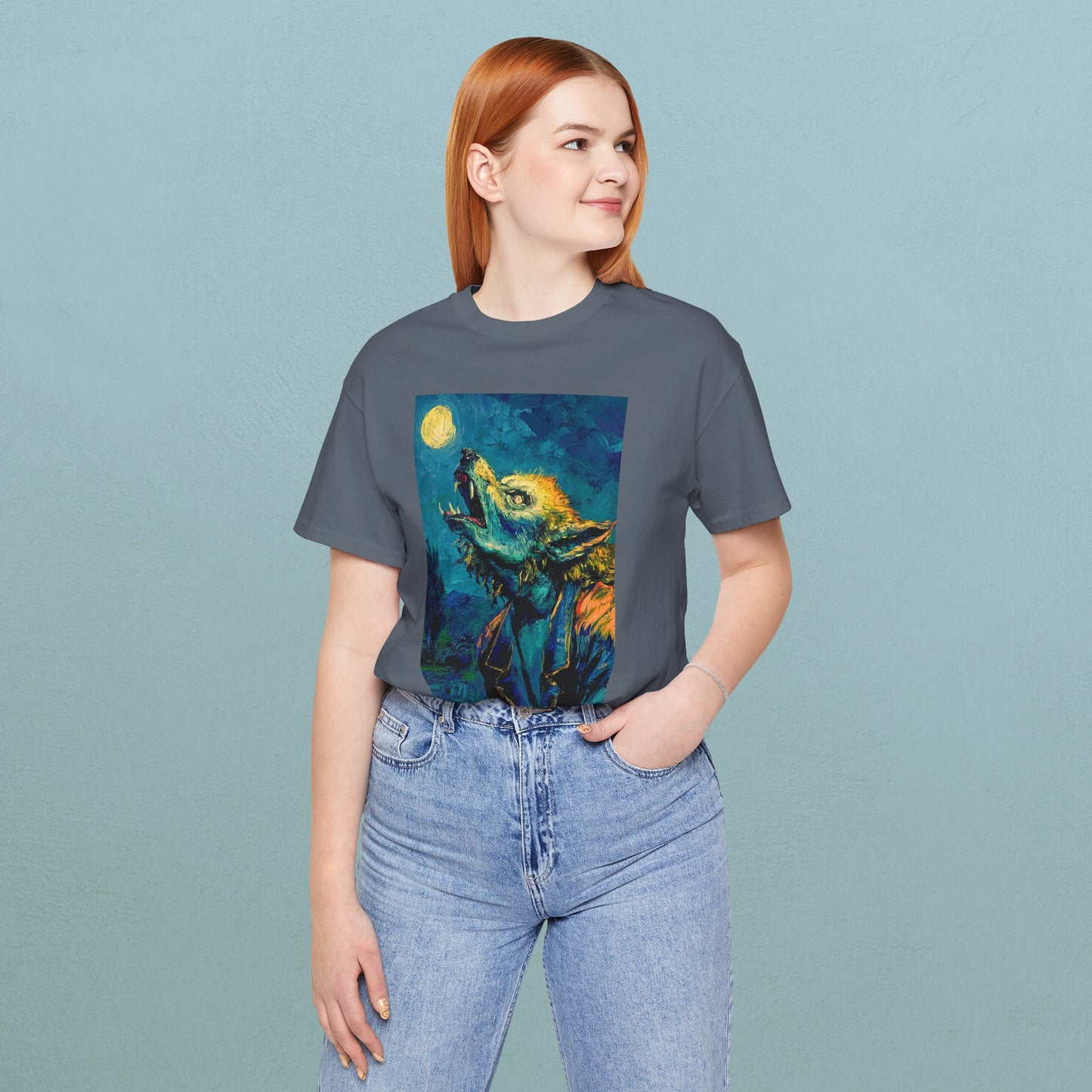 Van Gogh Werewolf - Unisex Jersey T-Shirt