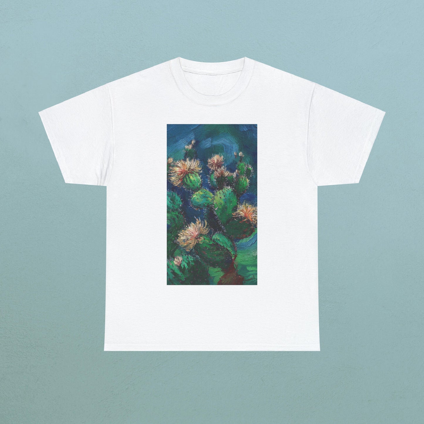 Van Gogh Cactus 2 - Unisex Cactus T-Shirt