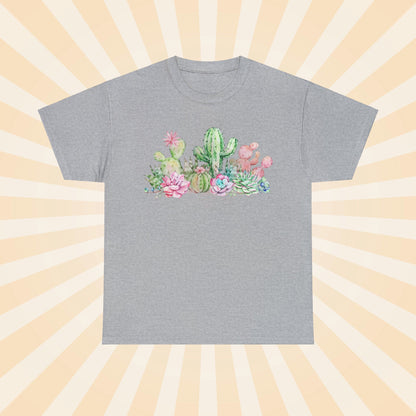 Pastel Succulents - Unisex Succulent T-Shirt