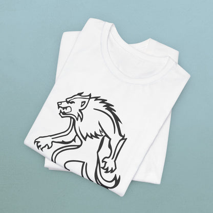 Line art Werewolf - Unisex Jersey T-Shirt