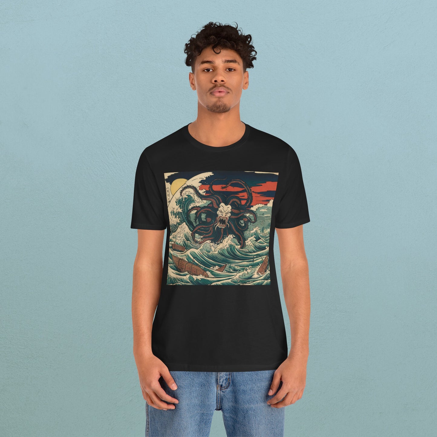 Japanese Sea Monster - Unisex Jersey T-Shirt