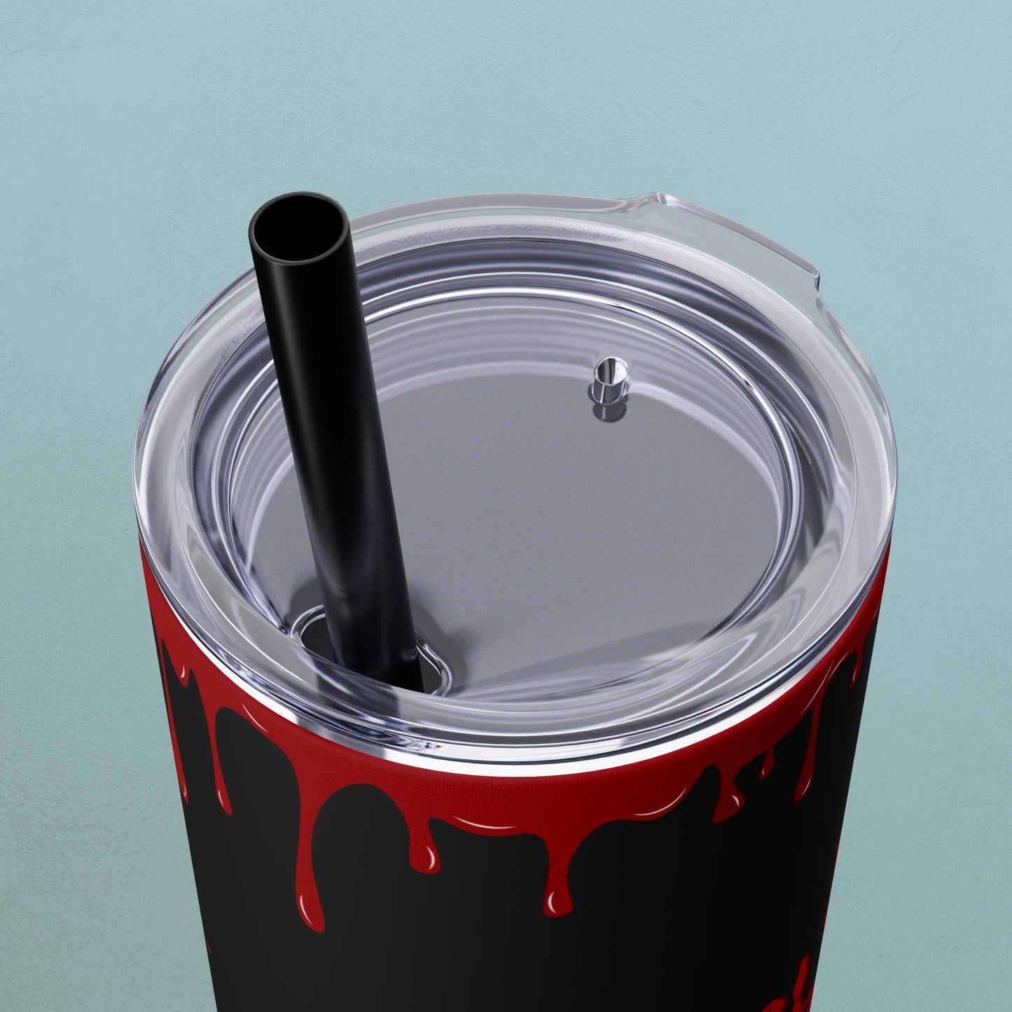 Blood of my enemies, Skinny Tumbler with Straw, 20oz