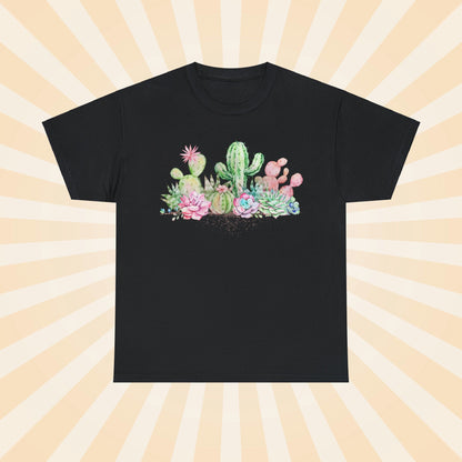 Pastel Succulents - Unisex Succulent T-Shirt