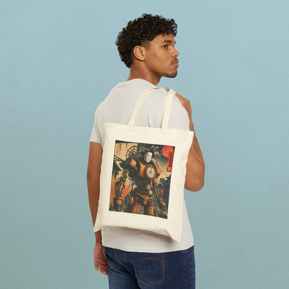 Geisha Cyborg - Cotton Canvas Tote Bag