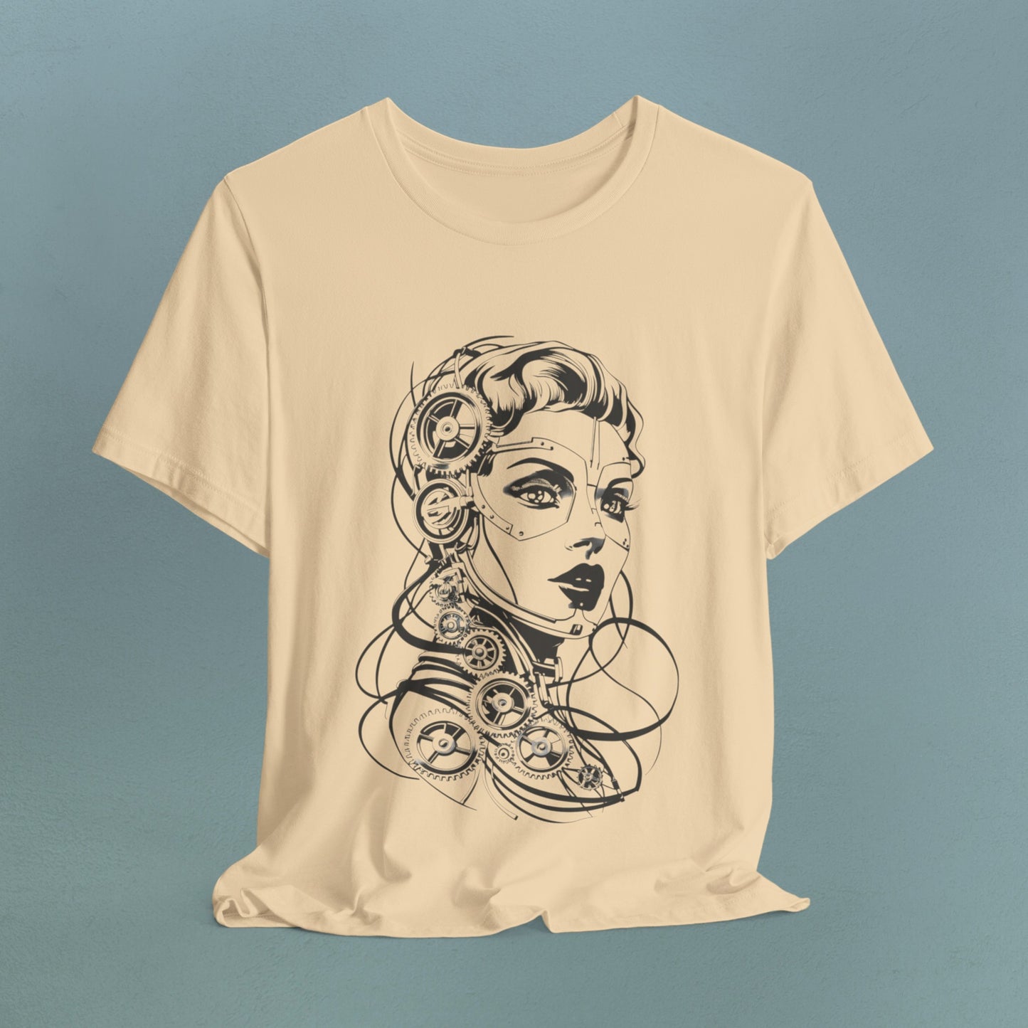 Cyborg Girl Minimalistic - Unisex Jersey T-Shirt