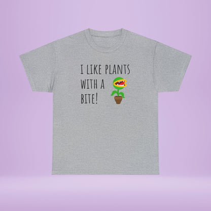 I like plants with a bite 2 - Unisex Carnivorous Plant T-Shirt